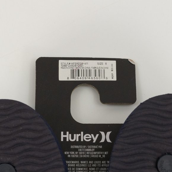 Hurley Men\'s USA Flag \'Red Blue\' Thong Sandals HFS0026-008 Multi Size